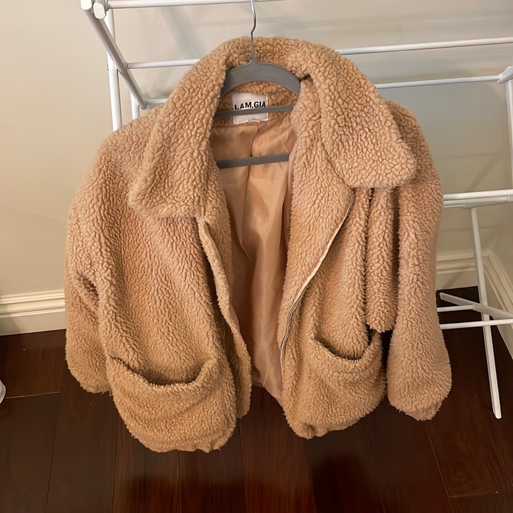 I AM GIA teddy coat